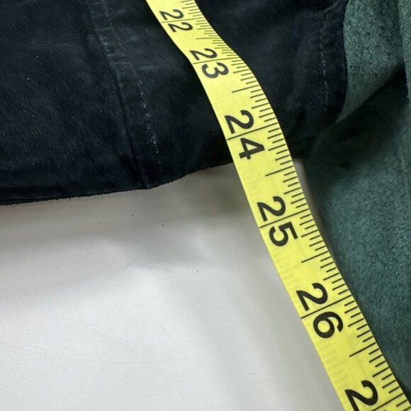 Vintage 90s Suede Leather Jacket Mens Large Bomber Pockets Zip Colorblock Retro - Picture 7 of 16